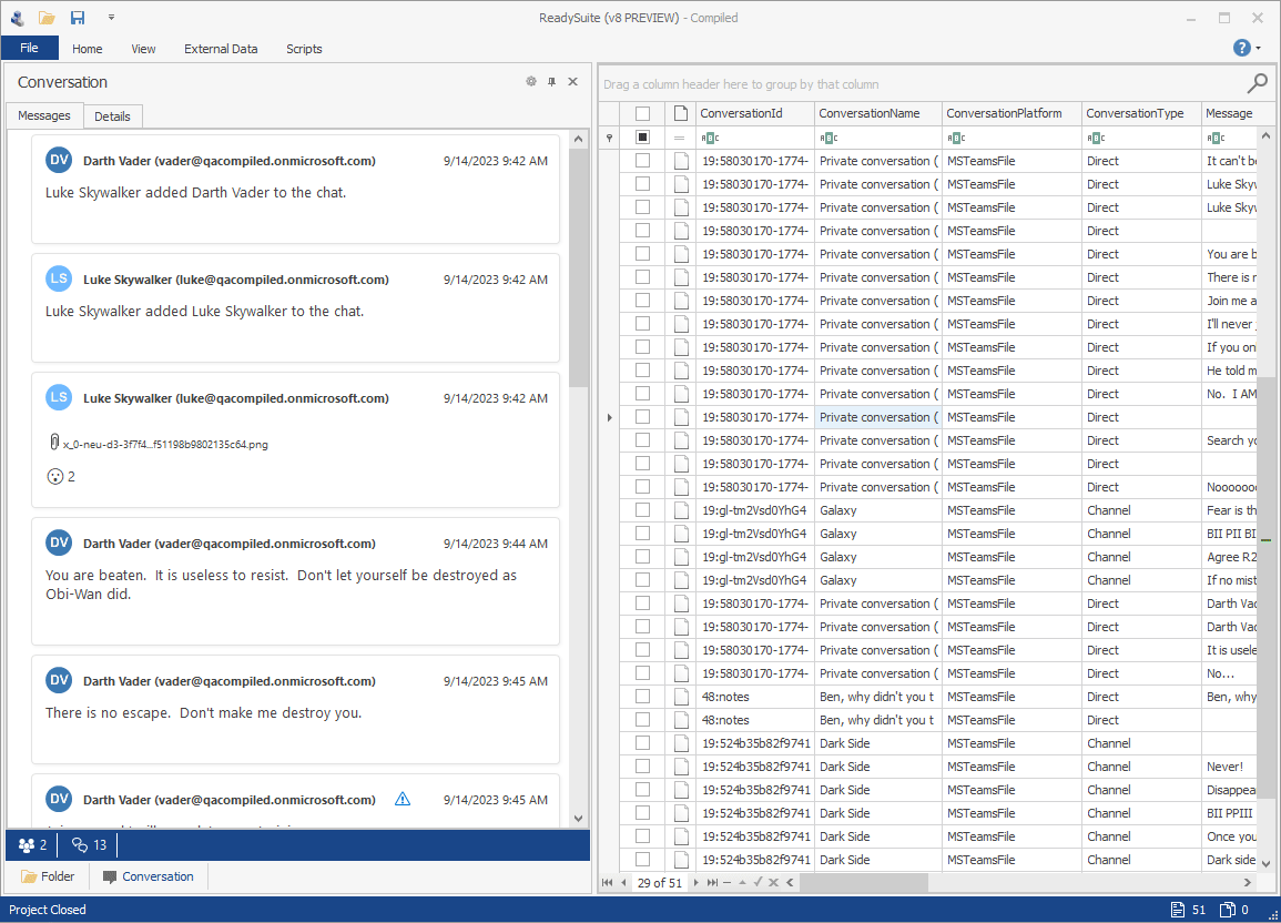 ReadySuite 8 Chat Viewer
