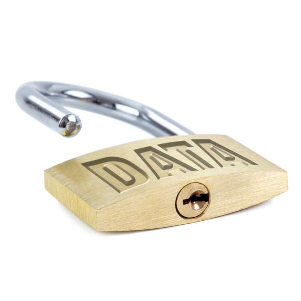 Padlock with data stamp. Padlock with data stamp.