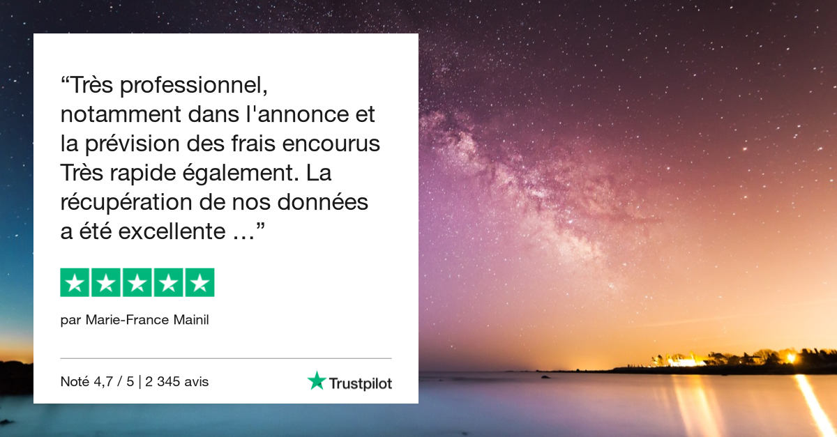 Témoignage client Témoignage client récupération de données